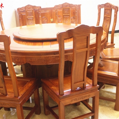 漢宮圓臺(tái)_東陽木雕家具